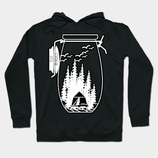 Camping design with Mason jar for campers Hoodie